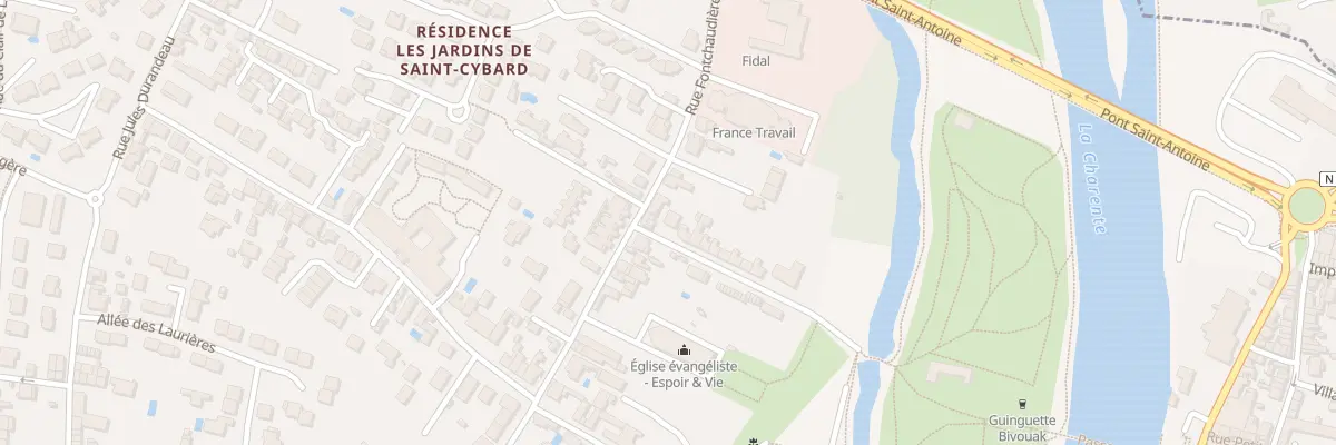 Plan du 4 Rue de Bourgine à Angoulême