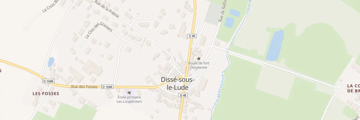 Plan du 10 Rue Kleber Vaudron au Lude