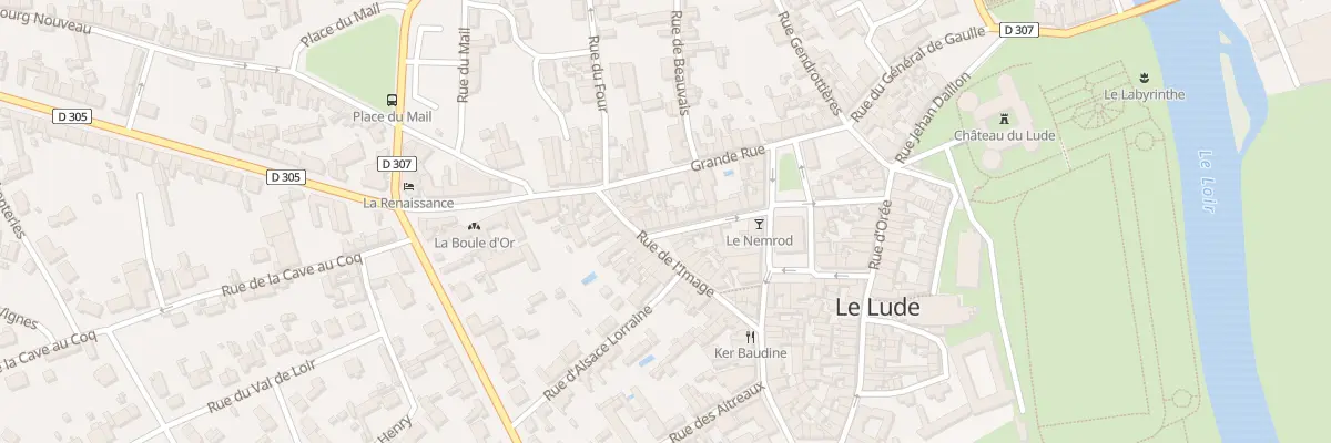 Plan du 16 Rue du Chateau au Lude