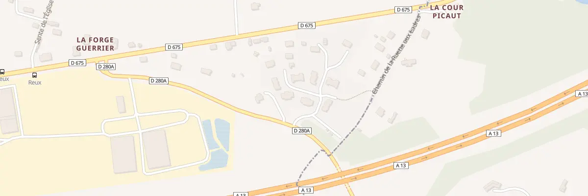 Plan du 5406 Res du lieu Guerrier à Reux