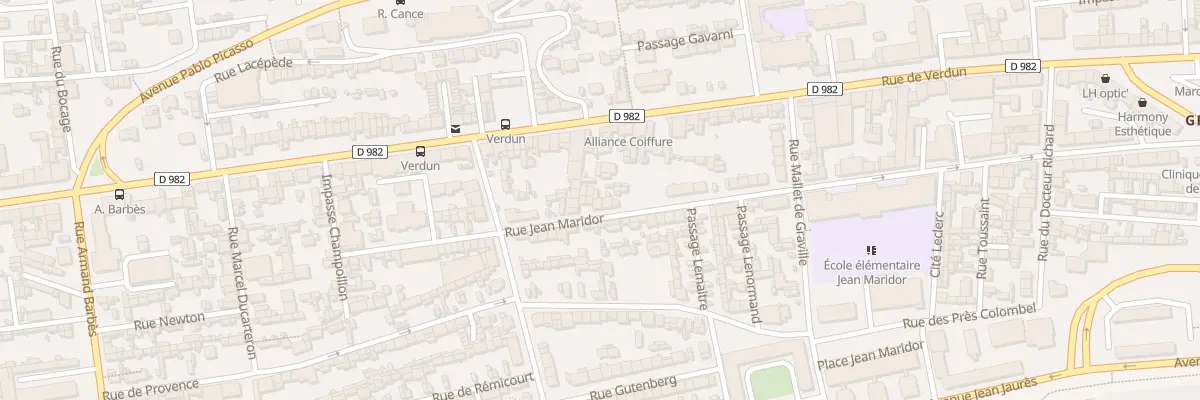 Plan du 15 Rue Jean Maridor au Havre