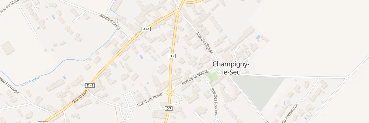 Plan du 6 Rue de la Paix à Champigny en Rochereau