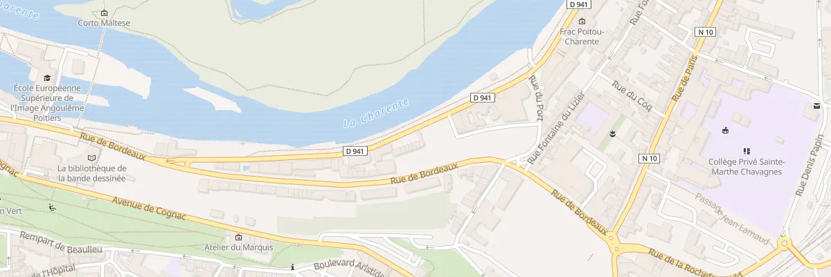 Plan du 79 Bd Besson Bey à Angoulême