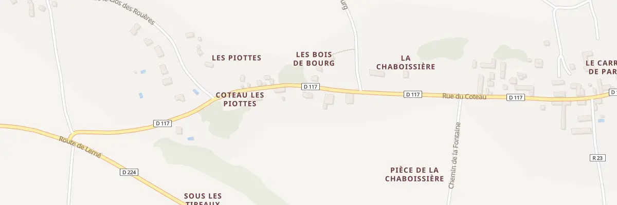 Plan du 22 Coteau des Piottes à Seuilly