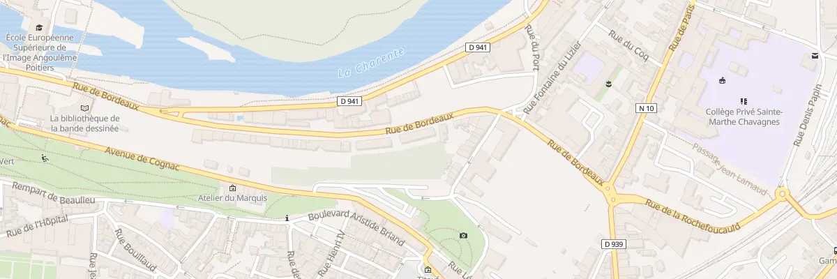 Plan du 73 Rue de Bordeaux à Angoulême