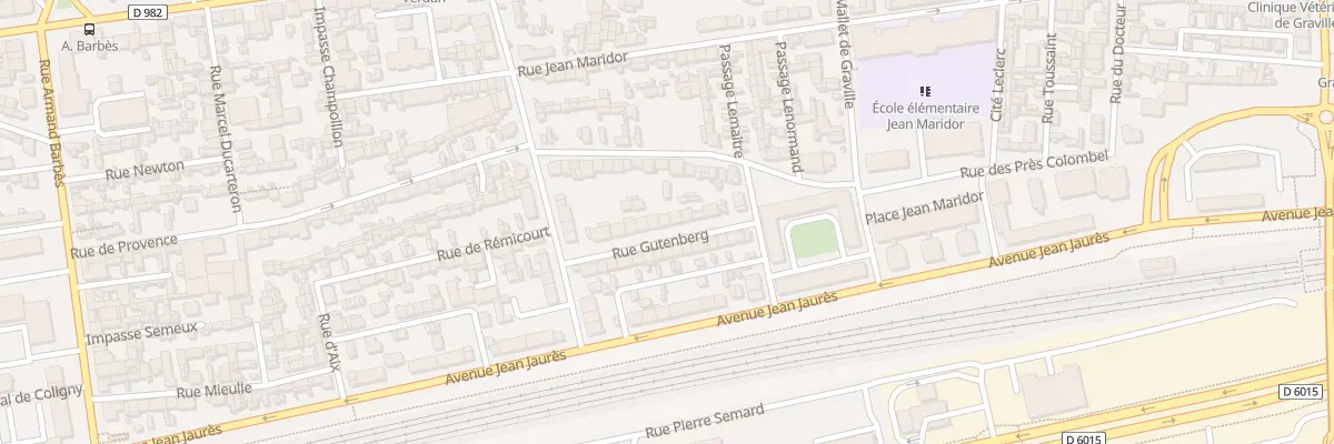 Plan du 17 Rue Gutenberg au Havre