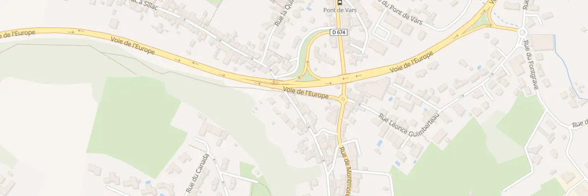 Plan du 50 Rue de Clérac à Sillac à Angoulême