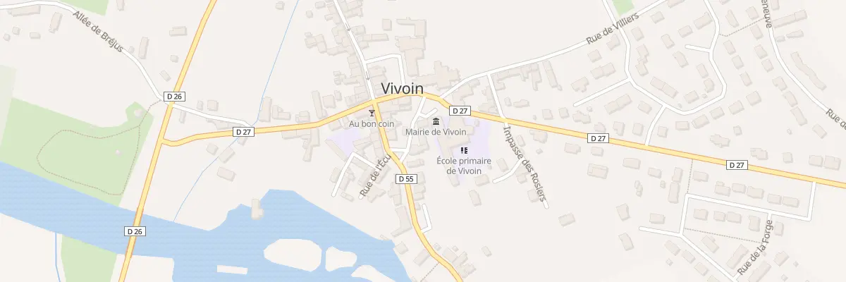 Plan du 2 Rue de la Lande à Vivoin