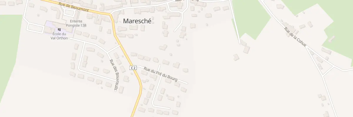 Plan du 14 Rue du Pre Du Bourg à Maresché