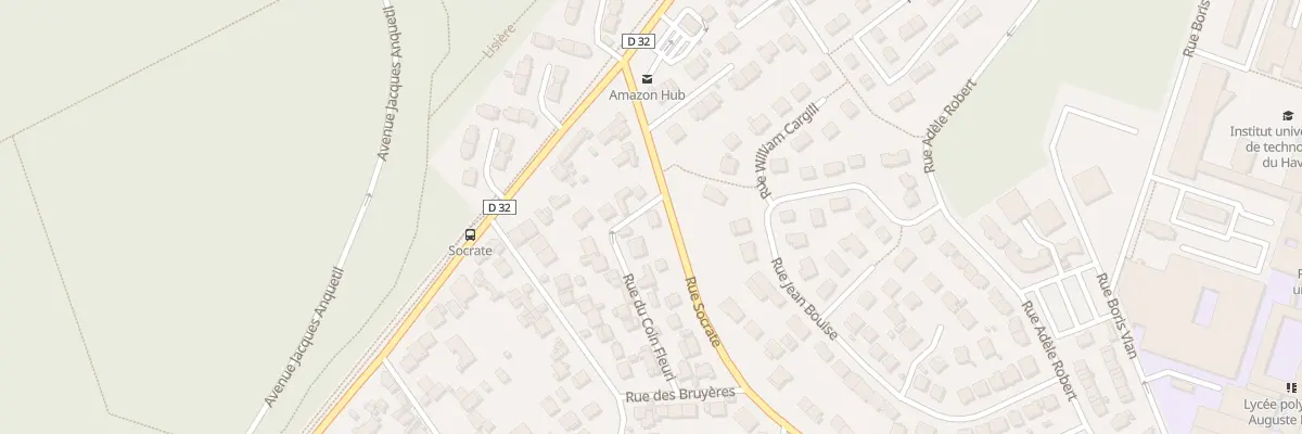 Plan du 101 Rue Socrate au Havre
