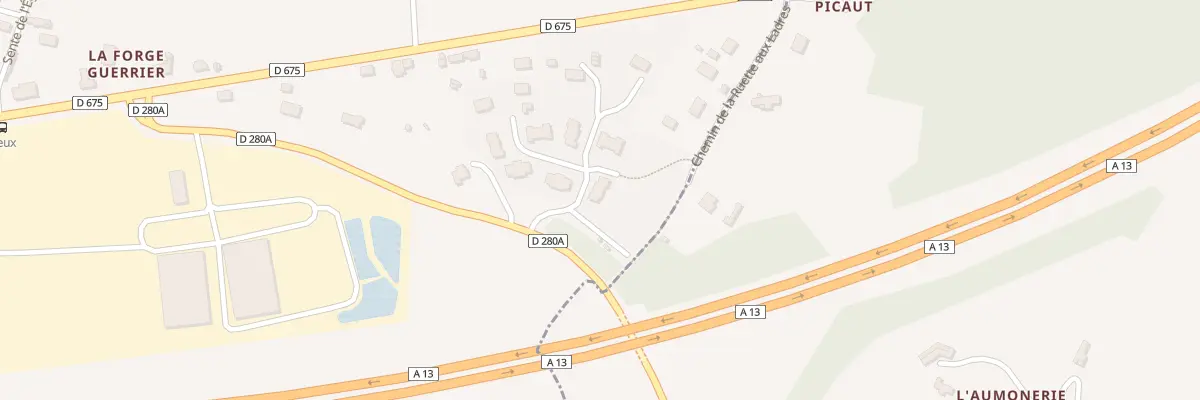 Plan du 62 Res du lieu Guerrier à Reux
