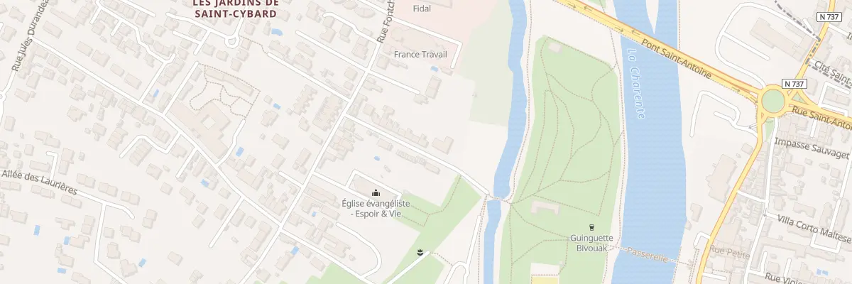 Plan du 20 Rue de Bourgine à Angoulême
