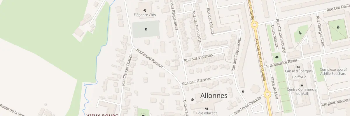 Plan du 28 Rue des Pâquerettes à Allonnes