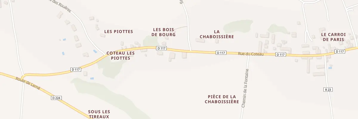 Plan du 20 Coteau de la Chaboissiere à Seuilly