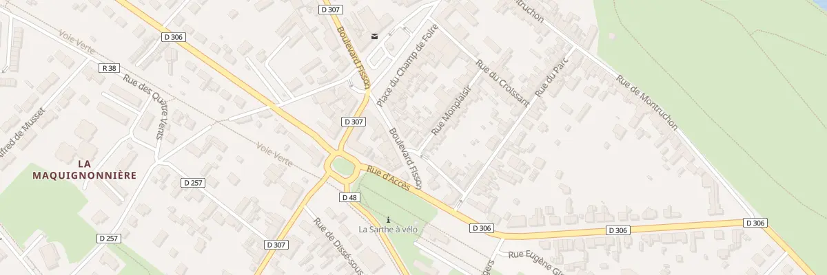 Plan du 8 Rue des Aquennes au Lude