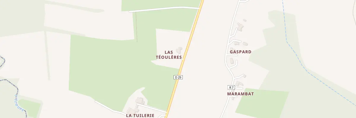 Plan du 5051 A Las Teouleres à Cazeneuve
