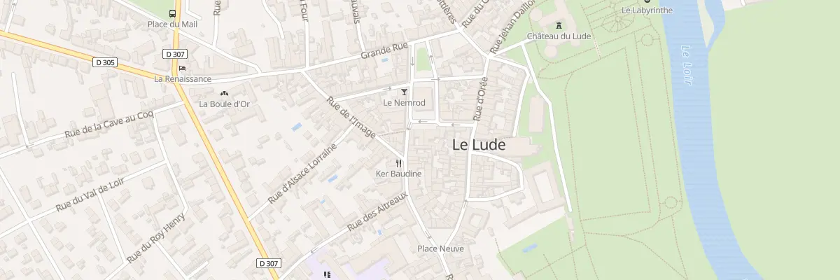 Plan du 4 Pl de l’Hotel de Ville au Lude