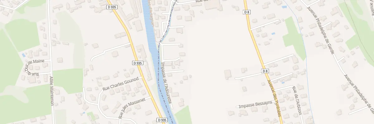 Plan du 5 Imp de l’Adourette à Gerde