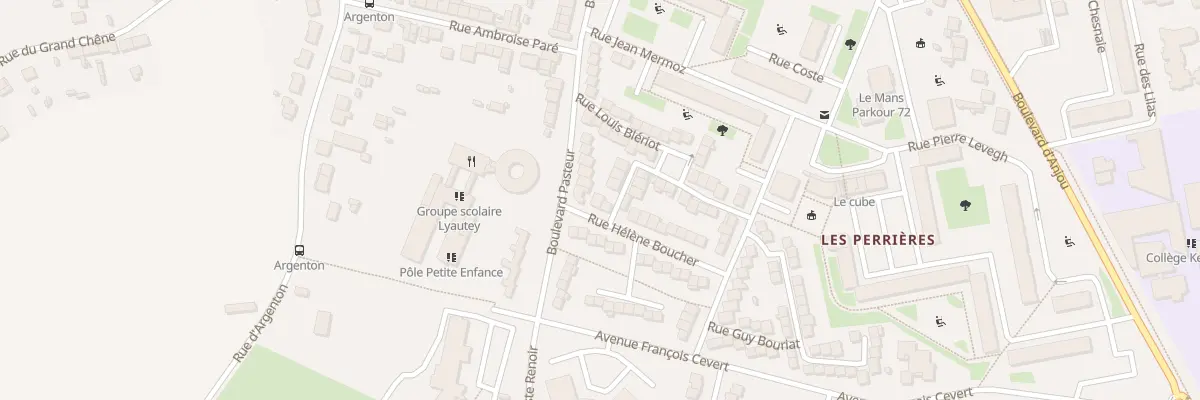 Plan du 20 Rue Hélène Boucher à Allonnes