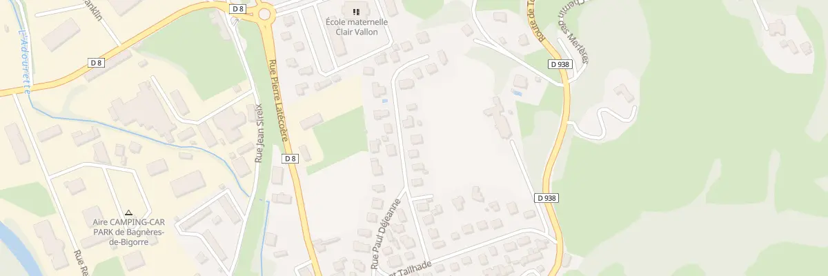 Plan du 16 Rue Joseph Pomès à Bagnères-de-Bigorre