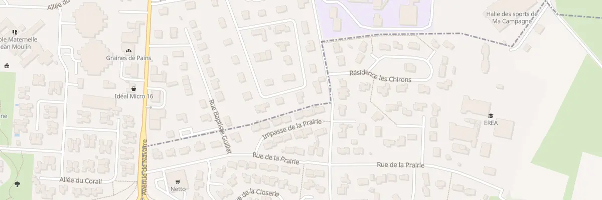 Plan du 21 Rue du Bearn à Angoulême