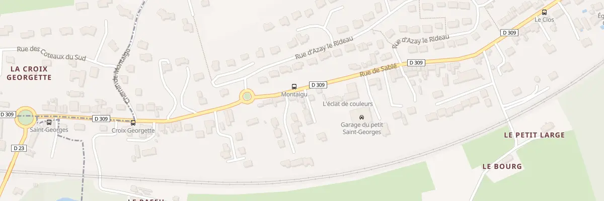 Plan du 299 Rue de Sablé au Mans