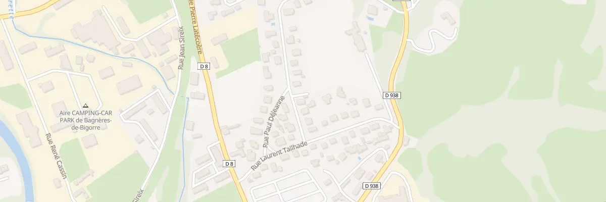 Plan du 8 Rue Joseph Pomès à Bagnères-de-Bigorre