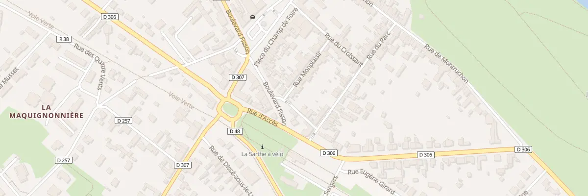 Plan du 25 Rue Monplaisir au Lude