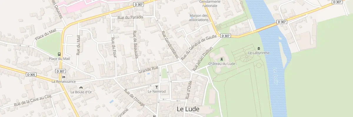 Plan du 1 Rue Gendrottieres au Lude