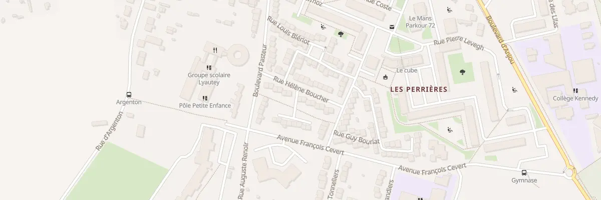 Plan du 15 Rue Hélène Boucher à Allonnes
