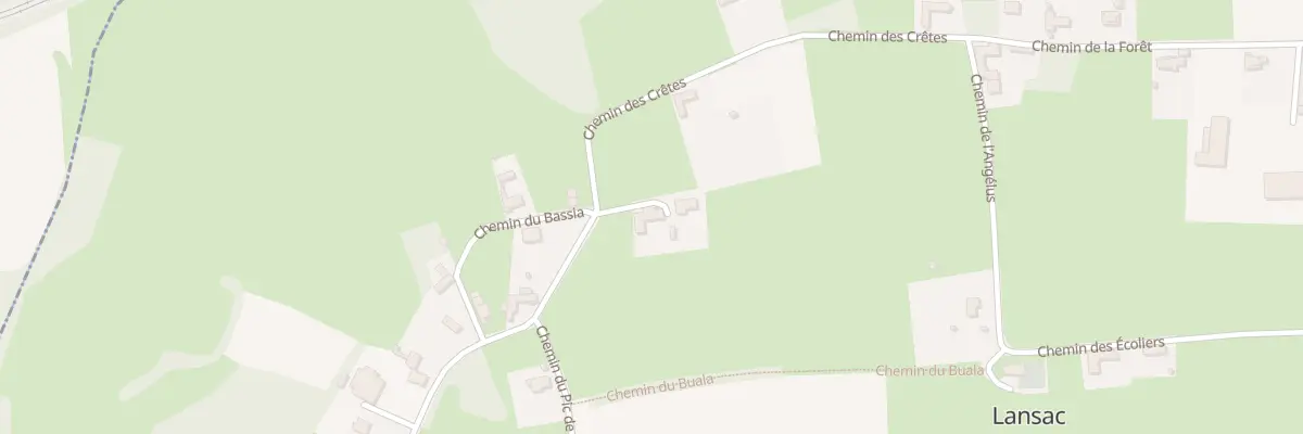 Plan du 17 Che des Crêtes à Lansac