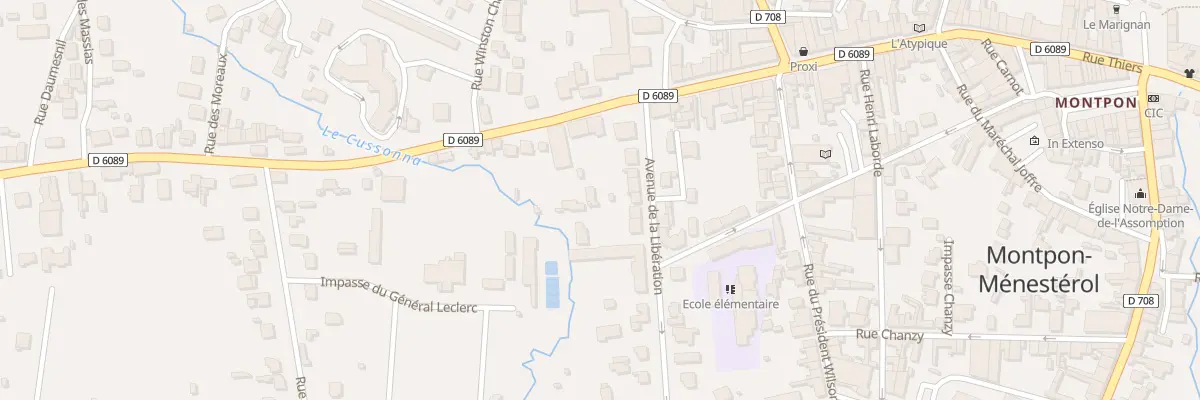 Plan du 7B Av de la Libération à Montpon-Ménestérol