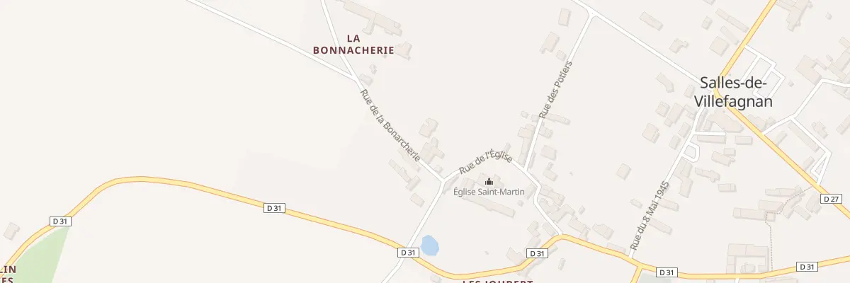 Plan du 4 Rue de la Bonarcherie à Salles-de-Villefagnan