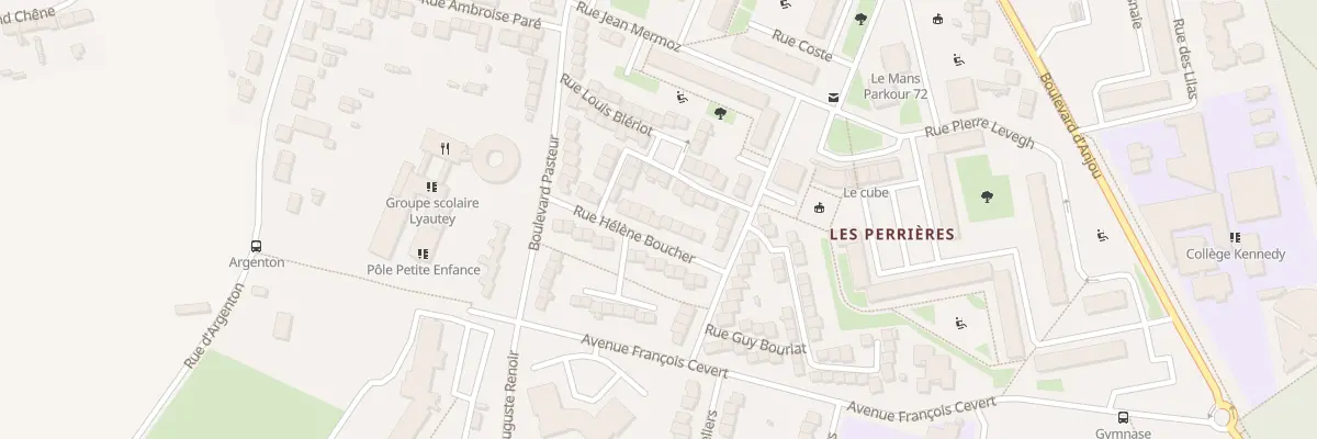 Plan du 10 Rue Hélène Boucher à Allonnes