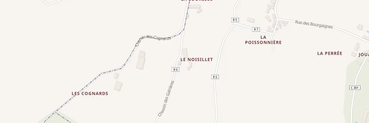 Plan du 9 Che du Noisillet à Cinais