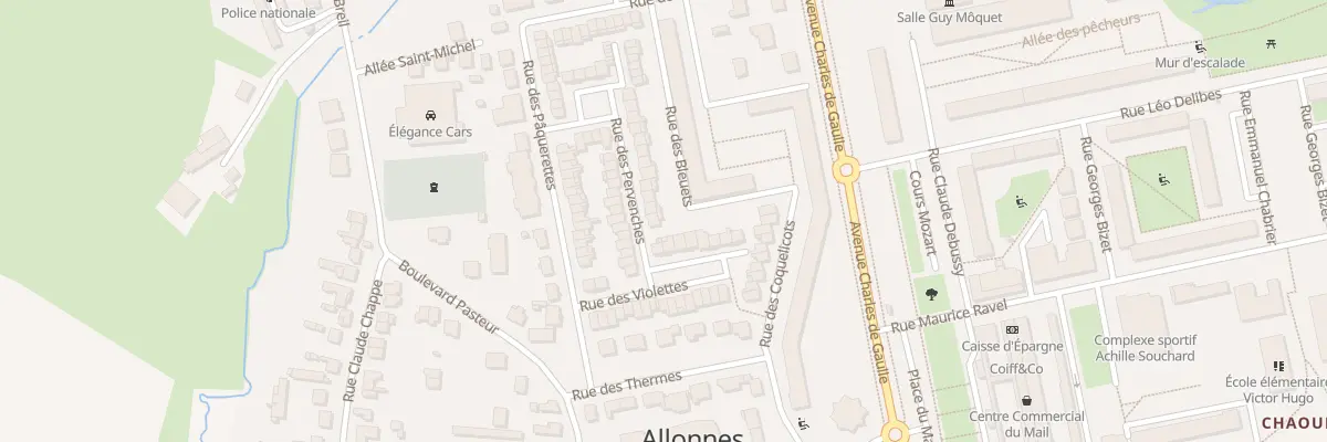 Plan du 55 Rue des Pervenches à Allonnes