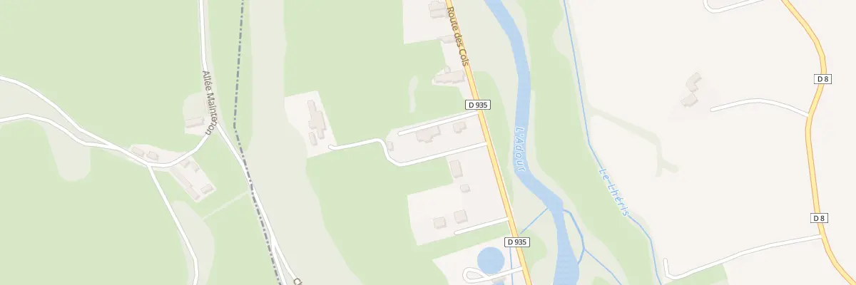 Plan du 24B Rte des Cols à Asté