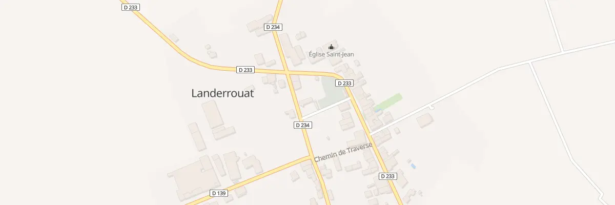 Plan du 14 Rte du Château d’Eau à Landerrouat