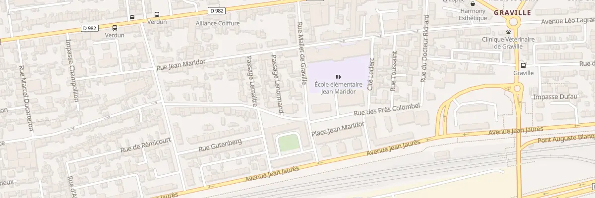 Plan du 15 Rue Mallet de Graville au Havre