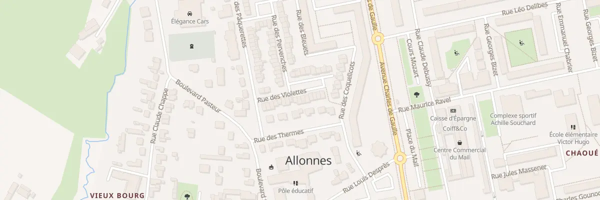 Plan du 20 Rue des Violettes à Allonnes