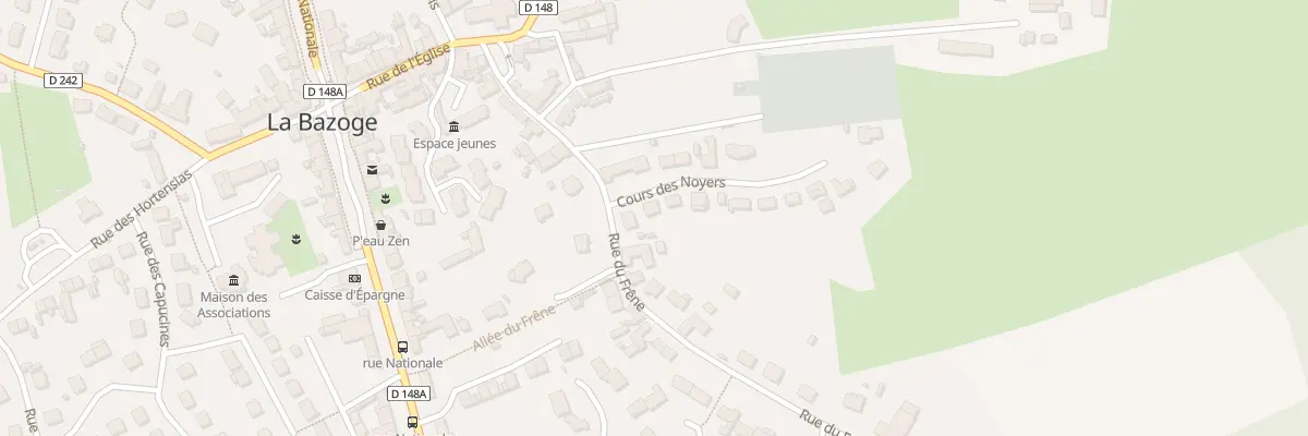 Plan du 2 Crs des Noyers à La Bazoge