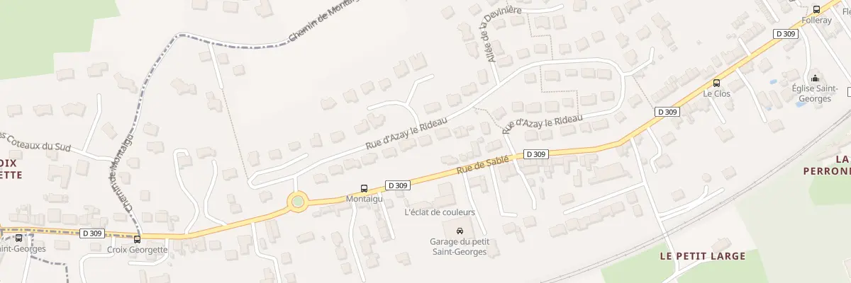Plan du 27 Rue d’Azay-le-rideau au Mans