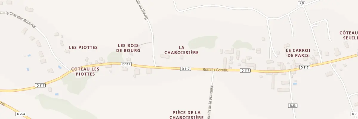 Plan du 1 Rte du Bois du Bourg à Seuilly