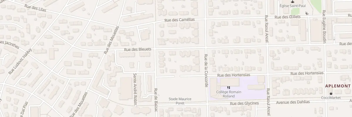 Plan du 50 Rue des Bleuets au Havre