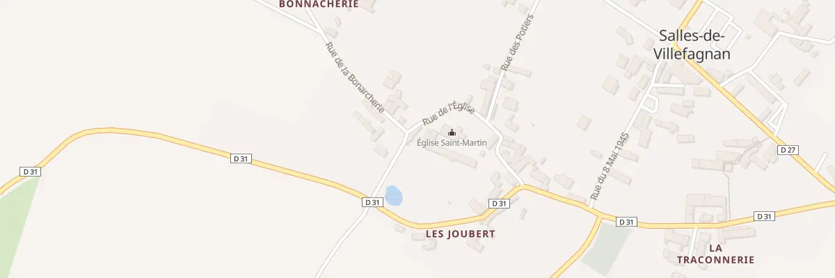 Plan du 5 Rue de l’Eglise à Salles-de-Villefagnan