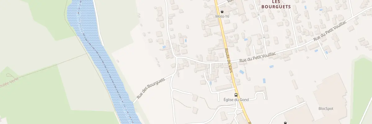 Plan du 22 Rue des Bourguets à Gond-Pontouvre