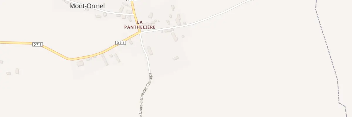 Plan du 3 Rte Notre Dame des Champs à Mont-Ormel