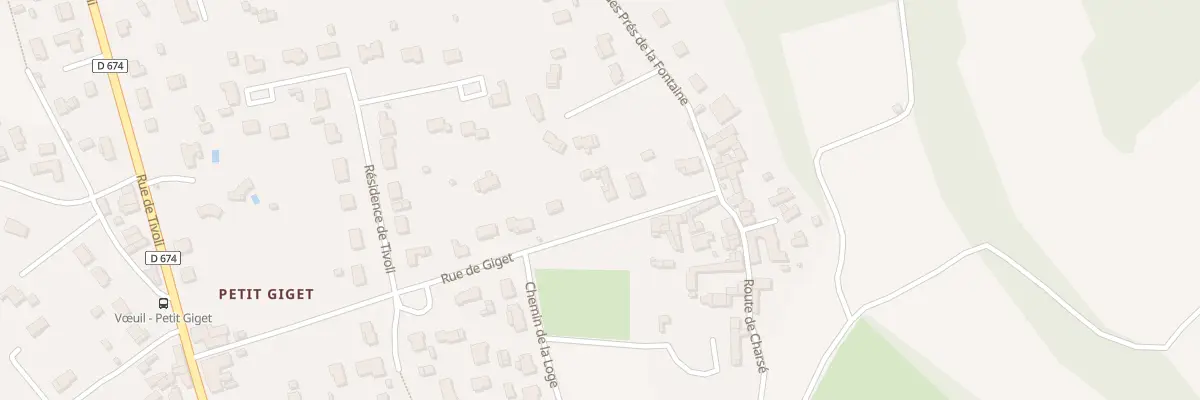 Plan du 14 Rue de Giget à Vœuil-et-Giget