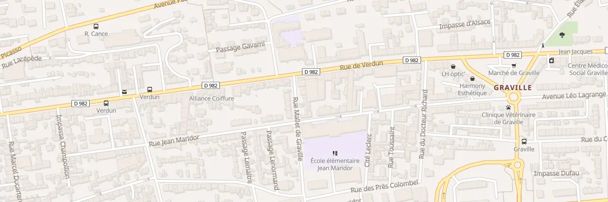 Plan du 22 Rue Mallet de Graville au Havre