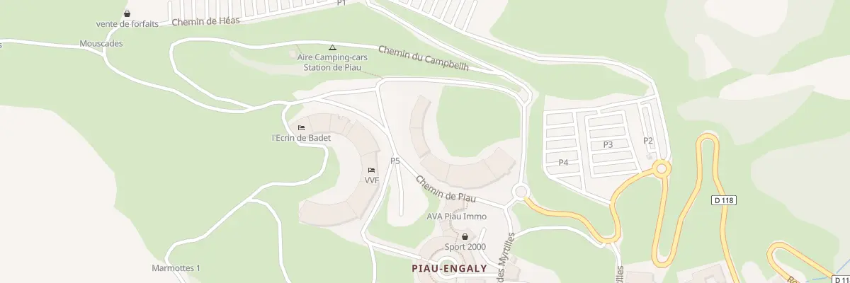 Plan du 5 Che L’Engaly à Aragnouet